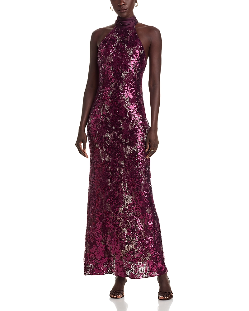 Ramy Brook Tatiana Sequinned Gown In Pink