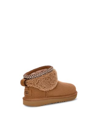 Girls' Classic Ultra Mini Maxi Curly Boots - Little Kid, Big Kid