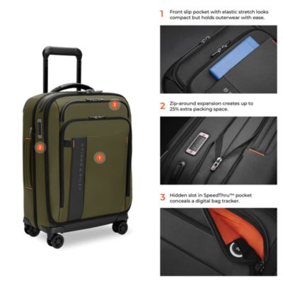ZDX Essential Global Spinner Carry On Bag