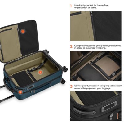 ZDX Essential Global Spinner Carry On Bag