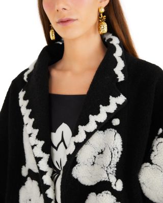 Floral Arabesque Fleece Coat