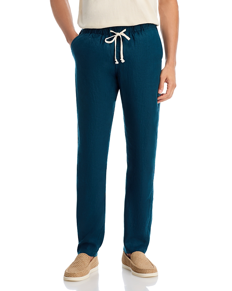 Alex Crane Bo Linen Regular Fit Drawstring Pants
