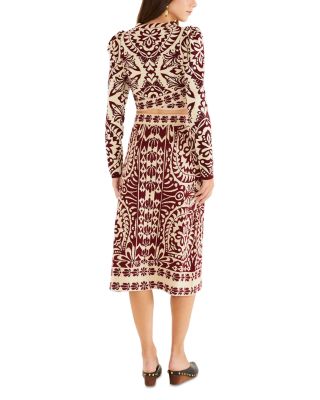 Pineapple Love Knit Midi Skirt