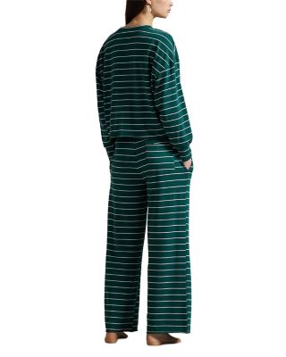 Striped Terry Long Sleeve Pajama Set