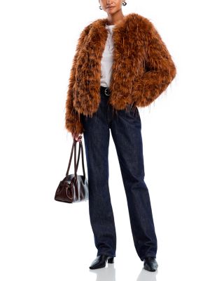 Faux Fur Toggle Jacket - Exclusive