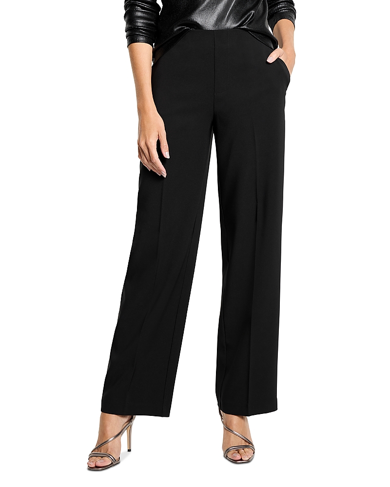 Nic + Zoe Nic+zoe Stretch Suiting Wide Leg Pants In Black