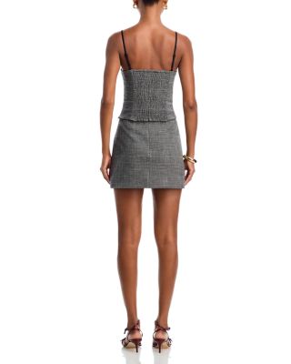 Owen Plaid Suiting Mini Skirt