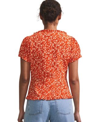 Ditsy Empire Seam Top