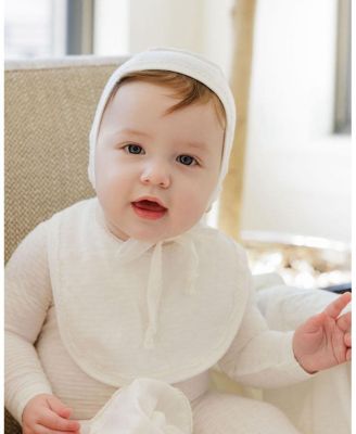  Unisex Heart and Star Button Pointelle Collection - Footie + Bonnet - Baby