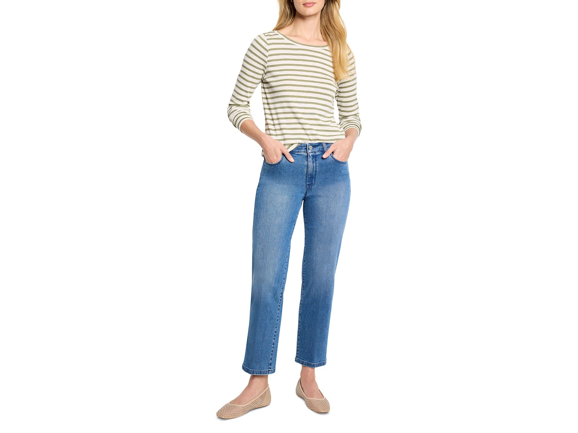 High Rise Straight Leg Jeans in — Image 6