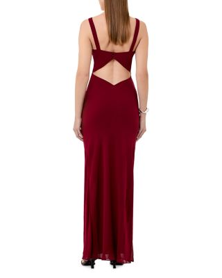 Calia Sleeveless Deep Cowl Neck Maxi Dress