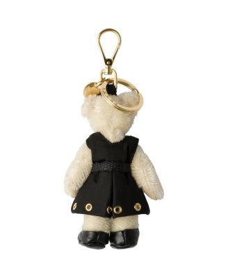 Teddy Bag Charm with Metal Ring