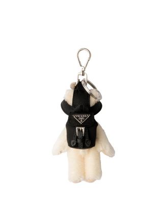 Teddy Bag Charm with Metal Ring