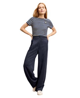 Fitz Pleated Women&#39;s Summer Pinstripe Trouser