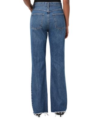Leena High Rise Baby Flare Jeans in Placebo