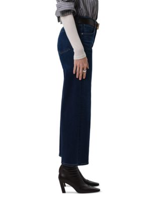 Lyra Wide Leg Cropped Jeans in Dakota