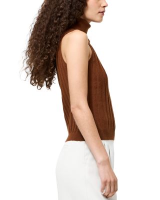 Padma Fine Knit Turtleneck Tank Top