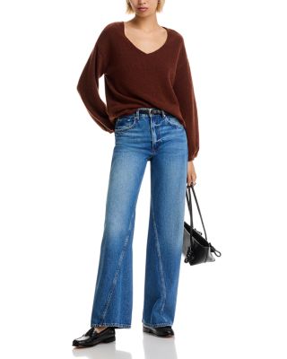 Vhari Knit V Neck Pullover Sweater