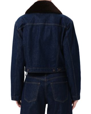Walker Faux Fur Collar Denim Jacket