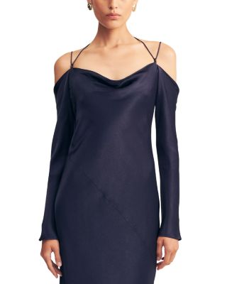 La Lune Off-the-Shoulder Tie Maxi Dress