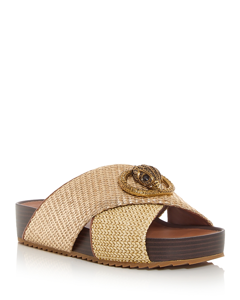 Kurt Geiger London Chelsea Cross Strap Flatform Sandal In Yellow