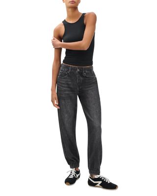 Miramar Terry Jogger Pants in Faded Black 