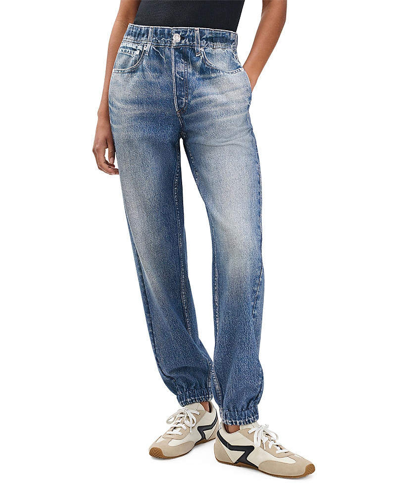 Rag & Bone Miramar Mid Rise Terry Jogger Jeans In Lakewood In Blue