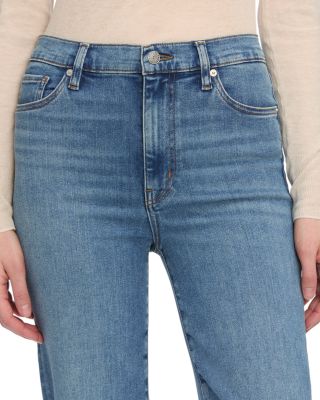 Le Sleek Straight High Rise Jeans in Flip