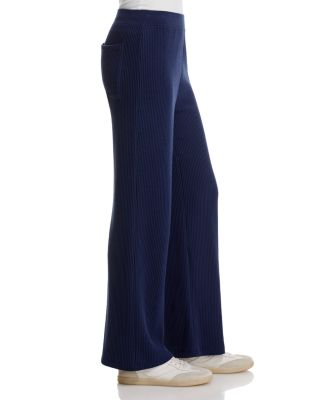 Cotton Waffle Straight Pants