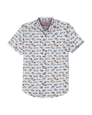 Neon Wheels Button Down Shirt