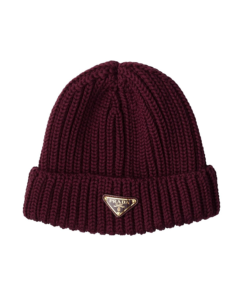 Prada Wool Beanie In Red