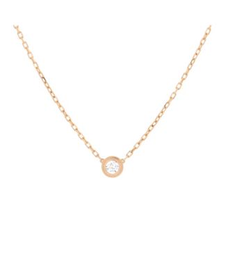 Pre-Owned Cartier - Large Cartier D'Amour Pendant Necklace 18K Rose Gold with Diamond