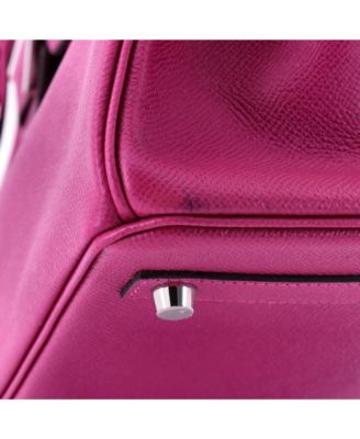 Birkin 30 Handbag Pink Epsom with Palladium Hardware