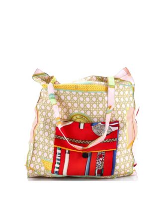 Pre-Owned HERMÈS - Petit H Tote Printed Silk