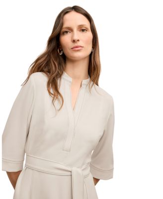 Lauleh Women&#39;s Everyday Crepe with Topstitch Dress