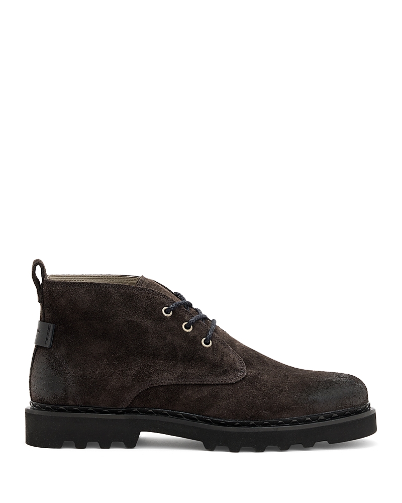 Allsaints Skiff Mid Lace-up Boot In Gray