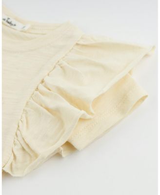 Girls' Cabana Ruffle Daisy Applique Butterfly Tee - Baby, Little Kid