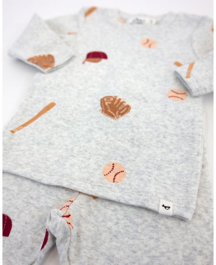 Boys' Baseball Print Two Piece Set - Baby