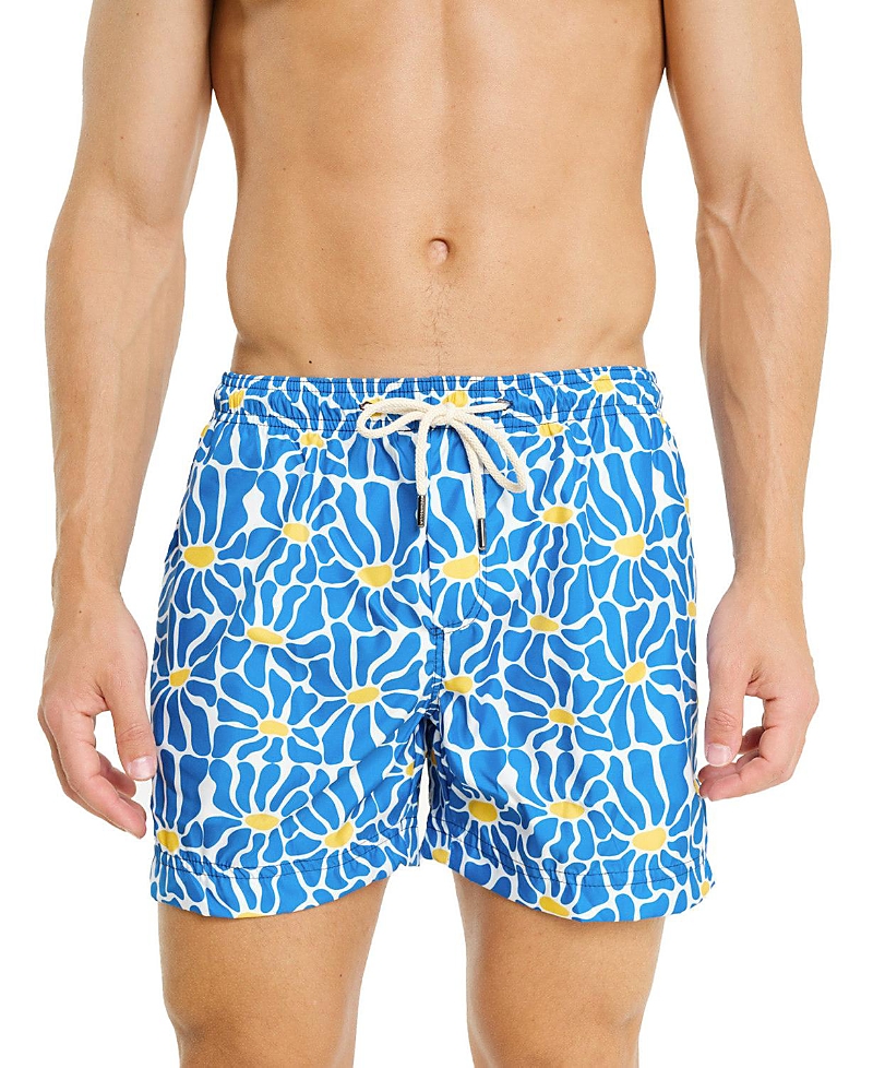 Peninsula Swimwear Floral-print Swim Shorts In Blue