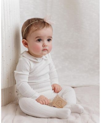  Unisex Organic Cotton Embroidered Collar Collection Footie - Baby