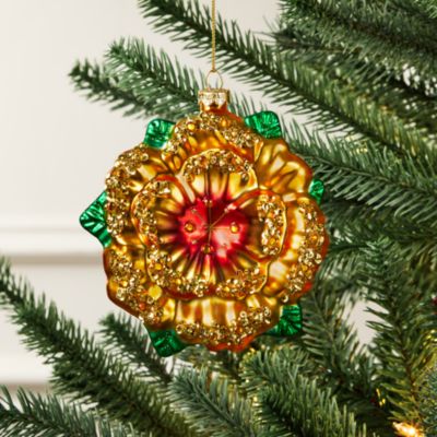 Orange Flower Ornament - Exclusive