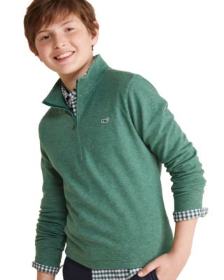 Boys' Saltwater Stripe Quarter Zip Mock Neck Sweatshirt - Little Kid, Big Kid 