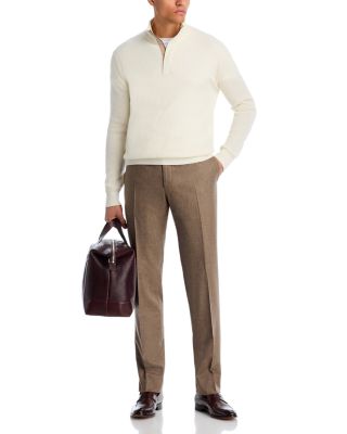 Capri Slim Fit Wool Flannel Trousers