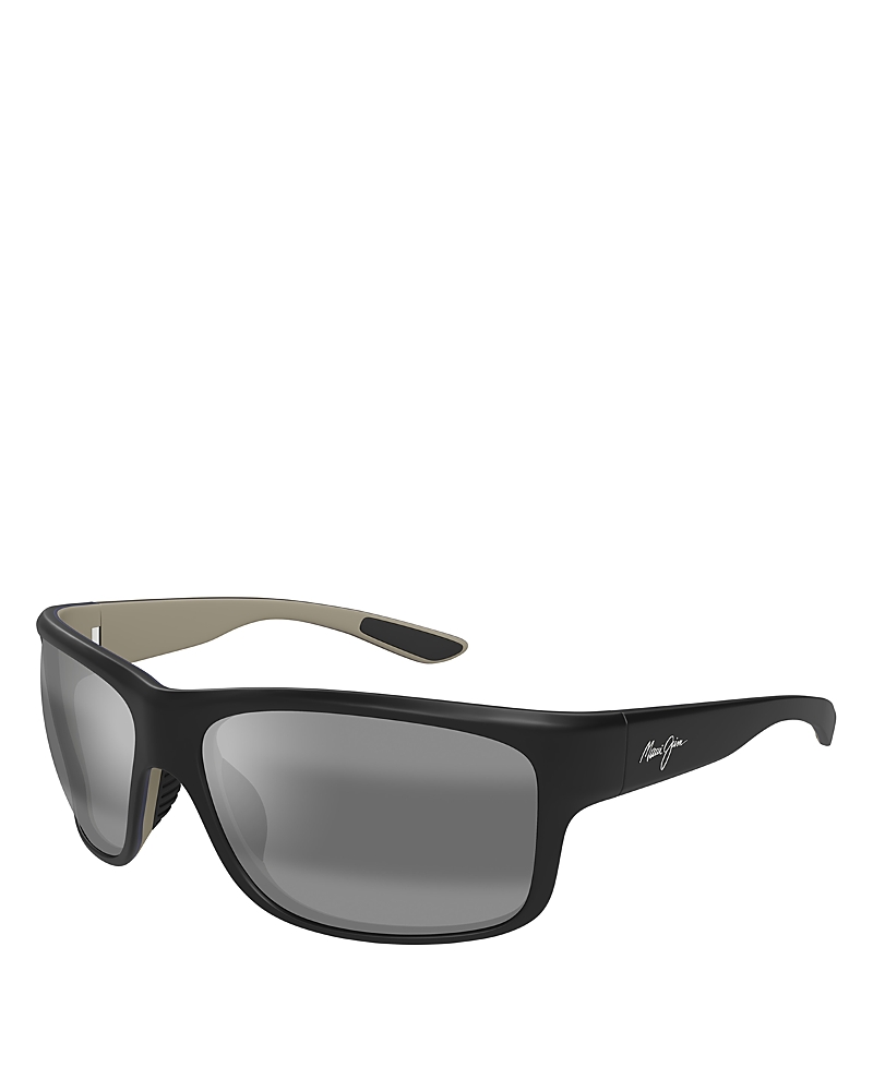 Maui Jim Southern Cross Square Wrap Sunglasses, 63mm In Gray