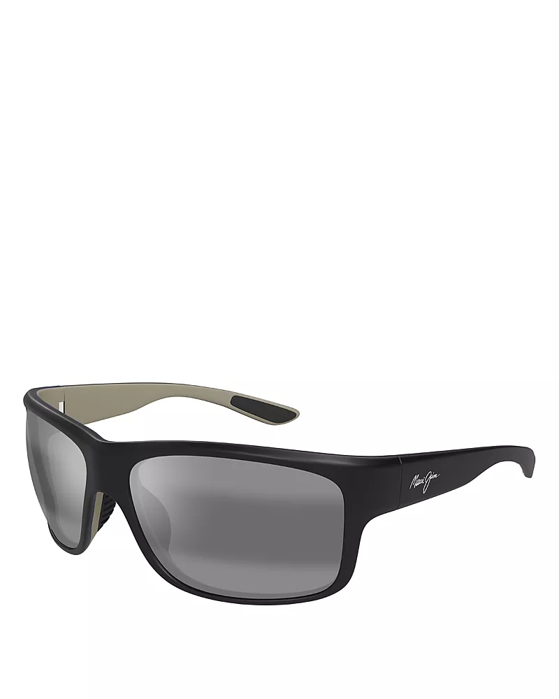 Maui Jim Southern Cross Square Wrap Sunglasses, 63mm