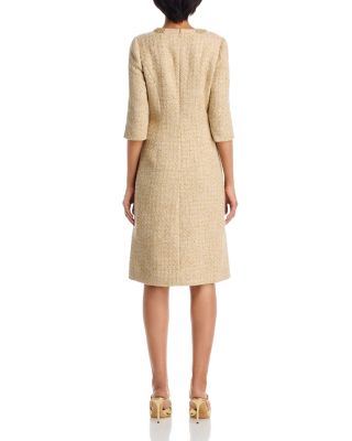 Embellished Tweed Dress