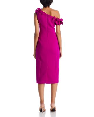 Flower Trim Sheath Dress