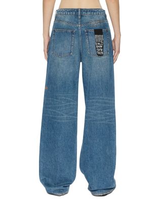 High Rise Wide Leg Jeans in Denim