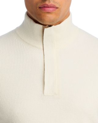 Textured Quarter Zip Sweater