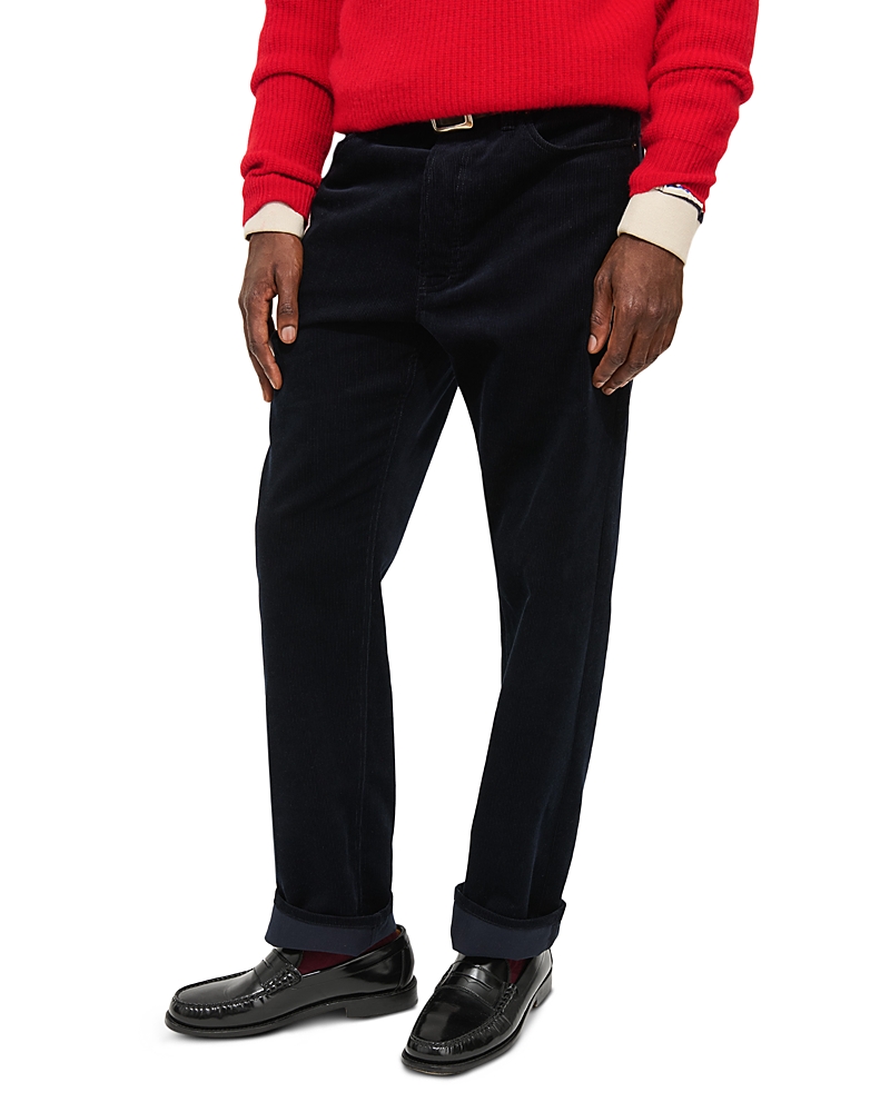 Alex Mill Slim Straight Fit Corduroy Pants In Blue